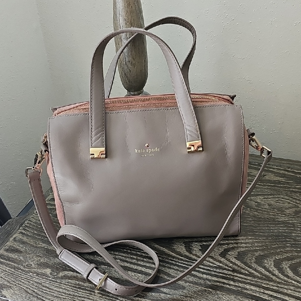 Kate Spade Gray and Pink Women's Bag